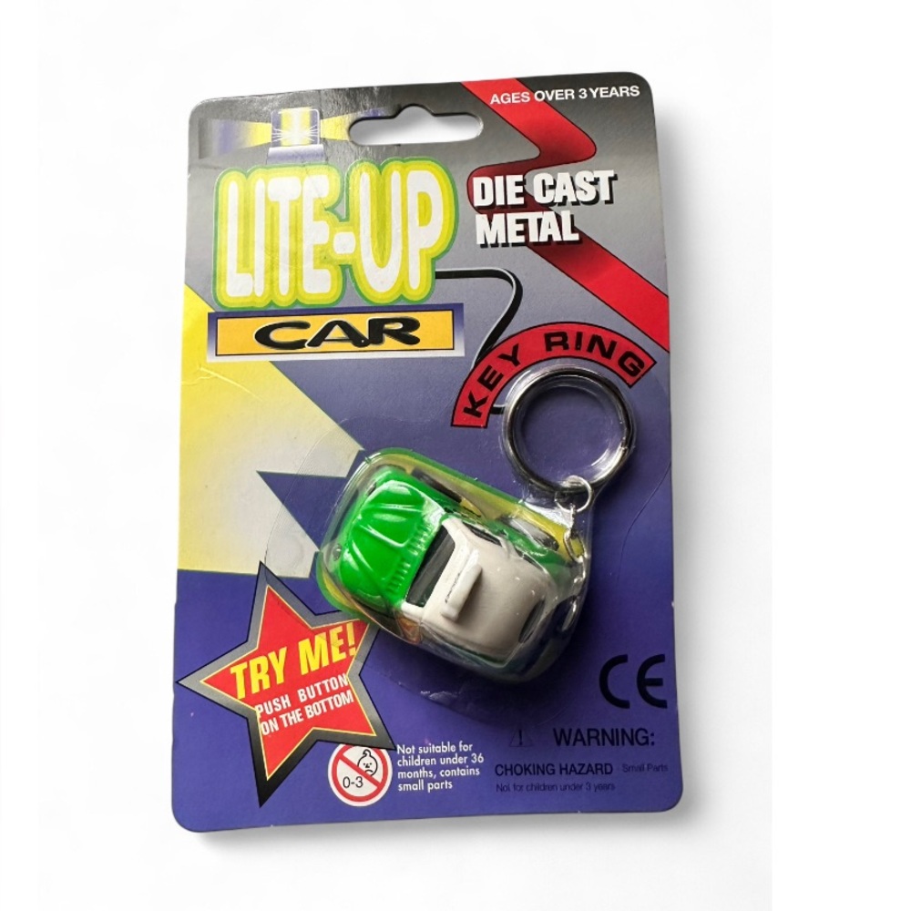 Lite-Up Die Cast Metal Taxi Key Ring
